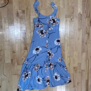 Trixxi Long Blue Dress